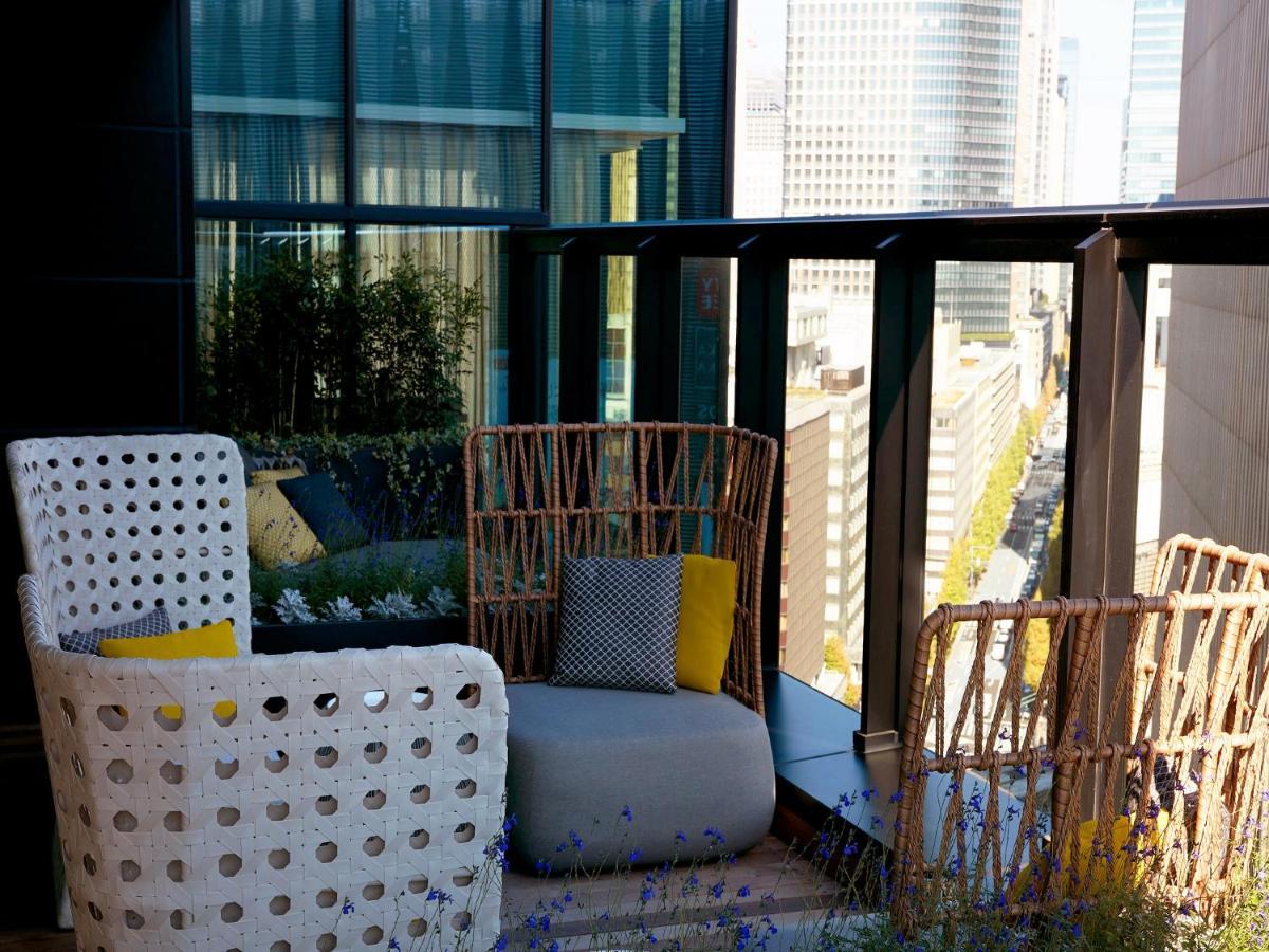 The Gate Hotel Tokyo By Hulic Exteriér fotografie A balcony in a residential building